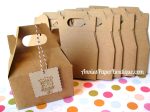 Small Gable Boxes - 4  x 2-1 2  x 2-1 2  Kraft Boxes Online Sale