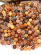 AA+ guide Natural Multi color QUARTZ. round bead yellow , coral , and green color gemstone loose bead. Online Sale