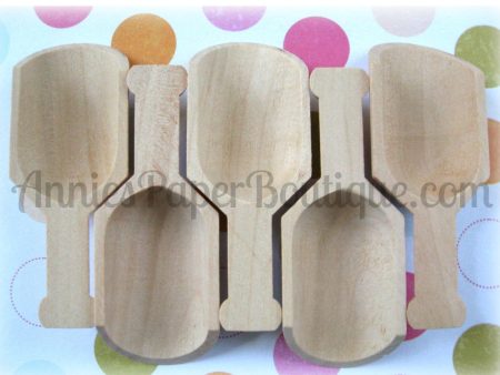 Mini Wooden Scoops - 3  Cheap