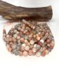 AAA Natural  Silver sunstone bead. 6mm,8mm,10mm round smooth Gorgeous natural silver, dusty rose color . Stunning looking bead! Fashion