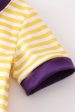 Yellow tiger embroidery LSU boy bubble For Cheap