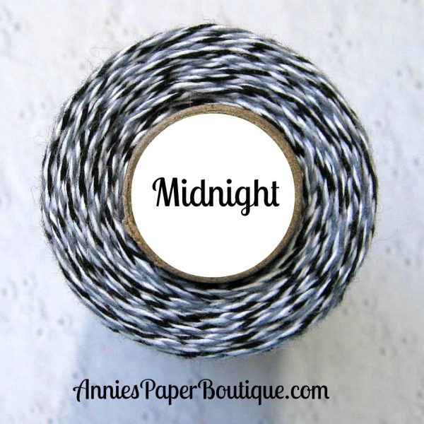 Midnight Trendy Bakers Twine - Black, Gray, & White - Grey For Cheap