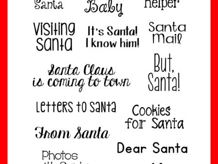 Hello Santa Christmas Stamp Set - 4x6 Online Hot Sale