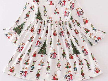 White grinch print dress Hot on Sale