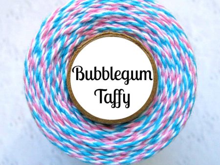 Bubblegum Taffy Trendy Bakers Twine - Aqua Blue, White, & Pink Discount