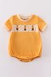 Yellow bee embroidery boy bubble Online Hot Sale