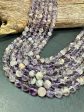 Natural Super 7 Gemstone Bead 6mm 8mm 10mm Round Bead, Beautiful Purple Clear Color Super 7 Gemstone Bead Full Strand 15.5  on Sale