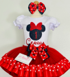 Red Minnie Birthday tutu Outfit Cheap