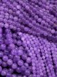 Natural Lavender Jade Gemstone Bead 6mm 8mm 10mm Round Beads, Beautiful Lavender Purple Color Jade Beads, Great Quality Full Strand 15.5  For Cheap