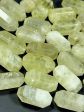 NATURAL Yellow Quartz Gemstone Bead Faceted 25x12mm Barrel Shape Bead, Gorgeous Clear Light Yellow White Color Quartz Loose Beads Supply