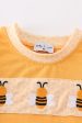 Yellow bee embroidery boy bubble Online Hot Sale