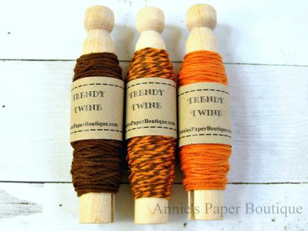 Orange Truffle Trendy Bakers Twine Sampler - Pumpkin Orange and Brown Online Sale