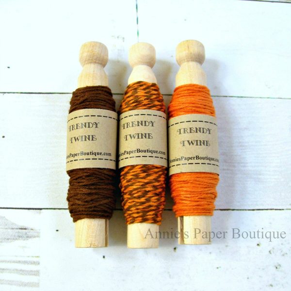 Orange Truffle Trendy Bakers Twine Sampler - Pumpkin Orange and Brown Online Sale