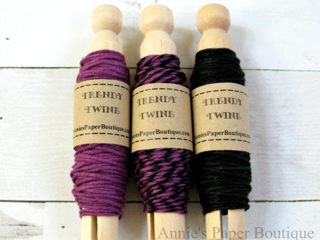 Grape Licorice Trendy Bakers Twine Sampler - Purple and Black For Discount