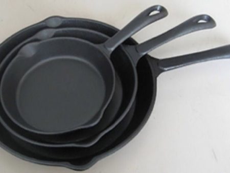 Cast Iron Skillet Trio Long handle Online Hot Sale