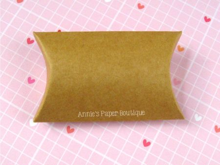 Small Kraft Pillow Boxes - 2  x 3 4  x 3  Online Hot Sale