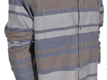 New J. Crew Men s Cotton Flannel Button Down Deck Stripe Work Shirt XXL Sale