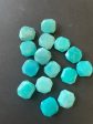 AAA Natural amazonite stone bead. Faceted 17x17mm square shape. Gorgeous blue color. High quality gemstone bead! Supply