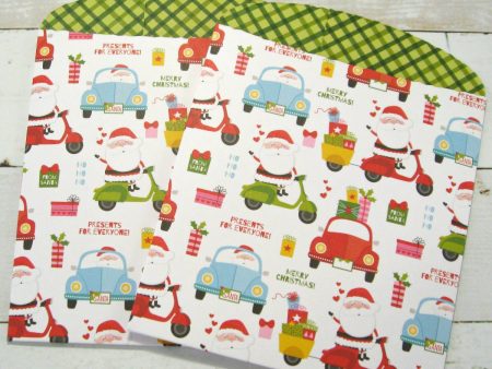 Santa Delivers Large Paper Pockets - 4-1 4  x 5-1 2 For Cheap