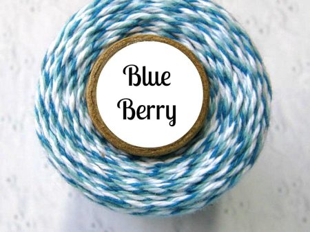 Blue Berry Trendy Bakers Twine - Blue, Light Blue, & White For Discount