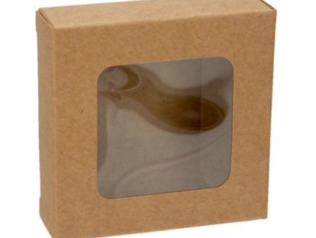 Kraft Window Boxes - 2-3 4  x 2-11 16 Online Hot Sale