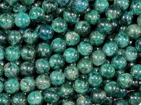 AAA Green Apatite Gemstone Bead 6mm 8mm 10mm Round Beads, Beautiful Green Color Apatite Gemstone Bead Full Strand 15.5 , Great Quality Apatite Beads Discount