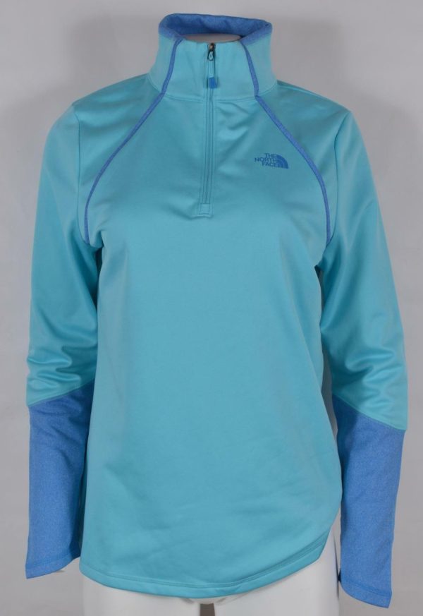 NEW The North Face TNF Women s 100 Cinder 1 4 Zip Pullover Stretch Shirt L Online Hot Sale