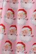 Pink christmas santa claus print women pajamas pants on Sale