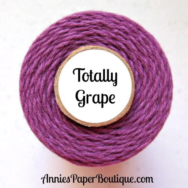 Totally Grape Trendy Bakers Twine - Solid Purple Cheap