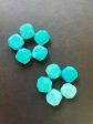 AAA Natural amazonite stone bead. Faceted 17x17mm square shape. Gorgeous blue color. High quality gemstone bead! Supply