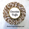 Chocolate Truffle Trendy Bakers Twine - Brown, Medium   Brown, and White Fashion