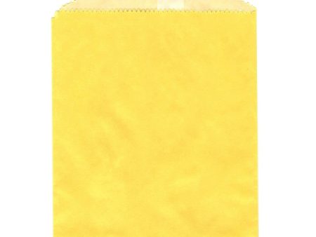 Large Yellow Glassine Bags - 5-3 4  x 7-1 2  Glassine Lined Gourmet Bags Cheap