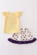 Yellow tiger applique LSU girl set Online Hot Sale