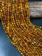 Natural Baltic Gold Stone Bead 6-8mm Freeform Cube Shape, Beautiful Dark Golden Orange Color Baltic Gold Beads, Great Quality 15.5  Strand Supply