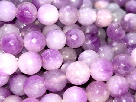 AAA Natural Amethyst Jade Gemstone Bead Faceted 6mm 8mm 10mm Round Bead, Gorgeous Natural Clear light purple Jade Excellent Quality 15.5  Hot on Sale