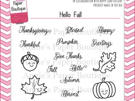 Hello Fall Stamps - 3x4 Supply