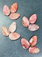 NATURAL Strawberry Quartz Gemstone Bead Faceted 30x20mm Teardrop Shape, Gorgeous Red Pink Color Strawberry Quartz Gemstone Bead, LOOSE Beads Fashion