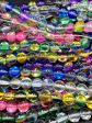 BULK! Beautiful Mermaid Glass Beads Smooth 6mm 8mm 10mm Round Beads, Mixed Multicolor Beads with Rainbow Flashes, High Quality Full Strands! Online