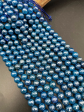 AAA Mystic Blue Jade Gemstone Bead Faceted 6mm 8mm Round Beads, Gorgeous Blue Color Jade Gemstone Beads Online Sale