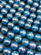 AAA Mystic Blue Jade Gemstone Bead Faceted 6mm 8mm Round Beads, Gorgeous Blue Color Jade Gemstone Beads Online Sale