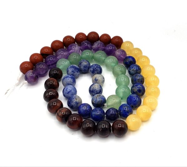 Natural Chakra Gemstone Bead 4mm 6mm 8mm 10mm 12mm Round Beads, Natural Lapis Sodalite Tiger Eye Yellow Jade Red Jasper Multicolor Gemstone Fashion