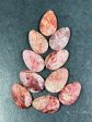 NATURAL Strawberry Quartz Gemstone Bead Faceted 30x20mm Teardrop Shape, Gorgeous Red Pink Color Strawberry Quartz Gemstone Bead, LOOSE Beads Fashion