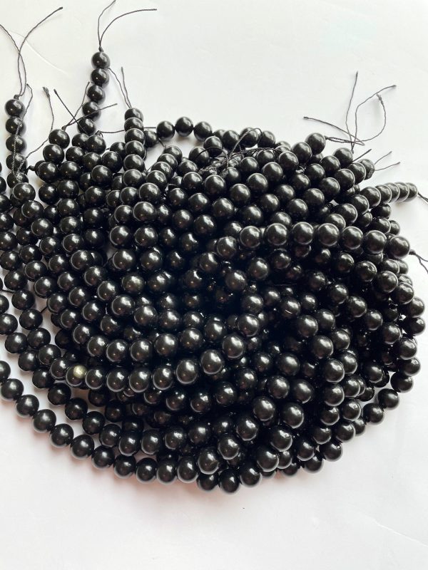 AAA Black Tourmaline Gemstone Bead 4mm 6mm 8mm 10mm 12mm Round Bead, Beautiful Black Tourmaline Gemstone Beads Online now