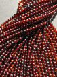 Natural Baltic Gold Gemstone Bead 5mm Round Beads, Beautiful Natural Dark Red Brown Color Baltic Gold Bead Great Quality Full Strand 15.5  For Cheap