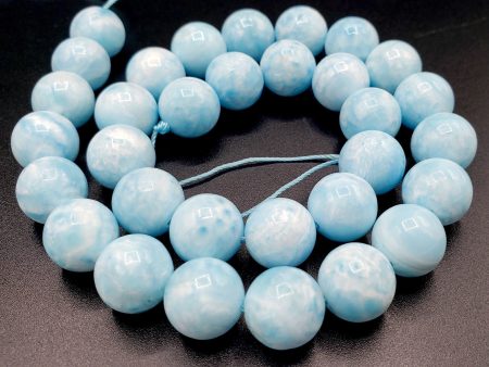 AAA+ Natural Hemimorphite Gemstone Bead 4mm 6mm 8mm 10mm 12mm Round Bead, Gorgeous Natural Blue Color Hemimorphite Gemstone Beads Full Strand 15.5  For Sale