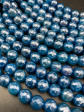 AAA Mystic Blue Jade Gemstone Bead Faceted 6mm 8mm Round Beads, Gorgeous Blue Color Jade Gemstone Beads Online Sale