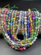 BULK! Beautiful Mermaid Glass Beads Smooth 6mm 8mm 10mm Round Beads, Mixed Multicolor Beads with Rainbow Flashes, High Quality Full Strands! Online