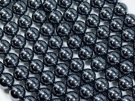 NATURAL Gunmetal Hematite Gemstone Bead, 4mm 6mm 8mm 10mm Round Beads, Gorgeous Gunmetal Dark Gray Color Loose Beads Full Strand 15.5  on Sale