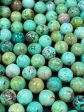 AAA Natural Peru Turquoise Gemstone Bead 8mm 10mm Round Bead, Gorgeous Natural Blue Green Color Turquoise Bead Sale