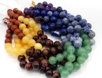 Natural Chakra Gemstone Bead 4mm 6mm 8mm 10mm 12mm Round Beads, Natural Lapis Sodalite Tiger Eye Yellow Jade Red Jasper Multicolor Gemstone Fashion